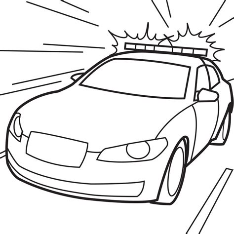 Police car coloring pages for kids. Police Car Cartoon - Cliparts.co