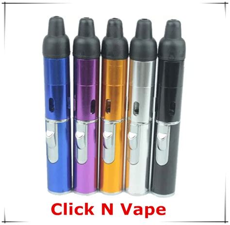 Colorful Click N Vape Sneak A Vape Herbal Vaporizer Smoking Pipe Trouch