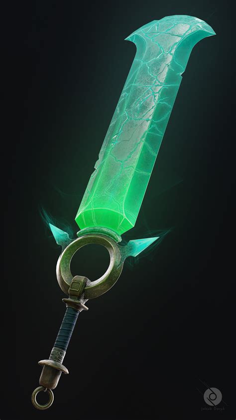 Artstation Stylized Crystal Sword