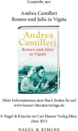 Andrea Camilleri Romeo Und Julia In Vigata Leseprobe Aus Mehr