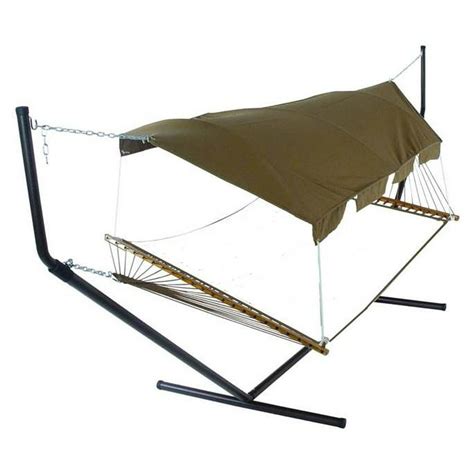 Bronze Fabric Hammock Canopy W Hardware And Extension Poles