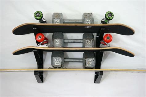 Skateboard Rack Triple Nz 3 Skateboard Wall Rack Display Storage Rack