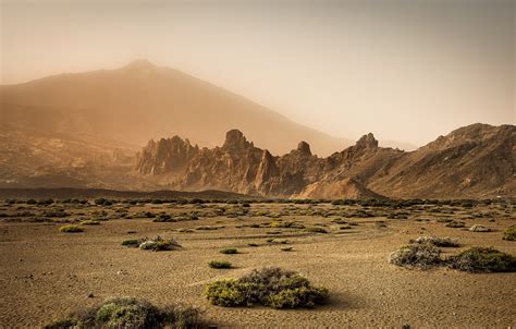 Wallpaper Mountains Fog Desert Images For Desktop Section пейзажи