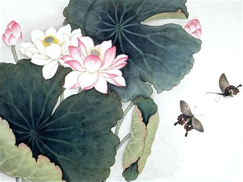 Pin By Juny Huang On Japanese Art Lotus Flower Painting Flower