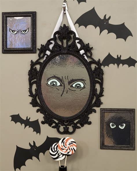 Haunted Mirror With Ghost Hands Halloween Mirror Fun Halloween Decor