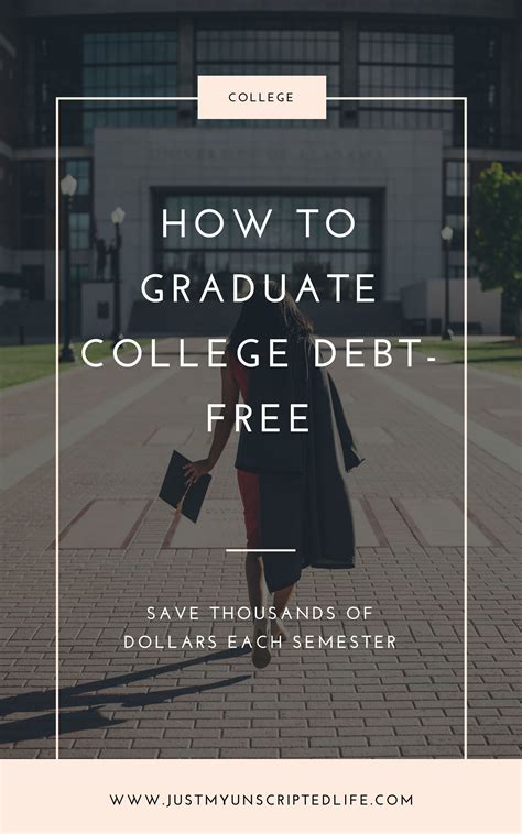 Ways to Graduate College Debt Free | College debt free, College debt, Debt free