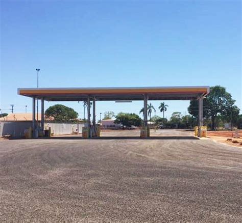 Rumor has it that wong didn't design this as gas station canopy. Australian Shell Steel Structure Gas Station Canopy-LFBJMB