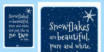 Snowflake Poem Display Poster Teacher Made