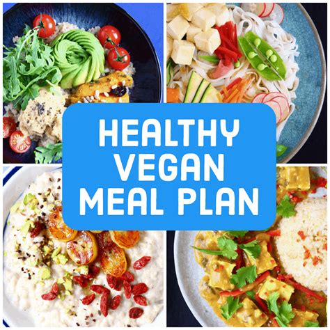 Healthy Vegan Meal Plan Rhians Recipes