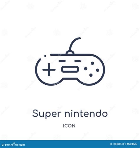 Linear Super Nintendo Icon From Entertainment And Arcade Outline
