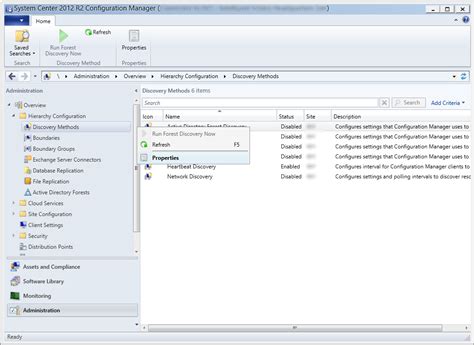 System Center 2012 R2 Configuration Manager Discovery Methods And