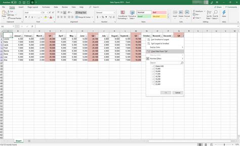 How A Filter Works In Excel Spreadsheets