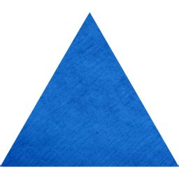 Cardboard blue triangle icon - Free cardboard blue shape icons - Cardboard blue icon set