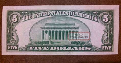 1934 5 Bill Silver Certificate Old Paper Money Very Crisp Au Us
