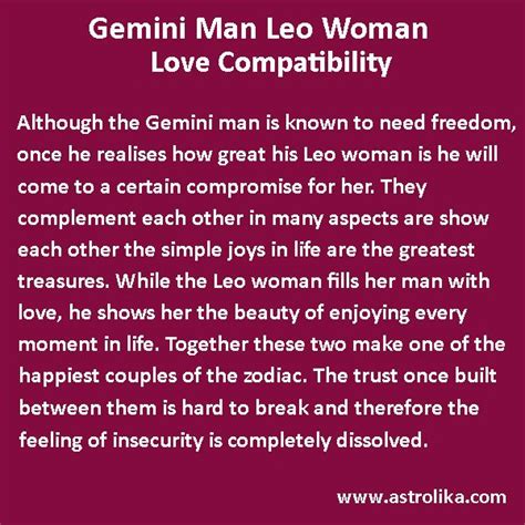 Gemini Man And Leo Woman Love Compatibility Aquarius Men Love