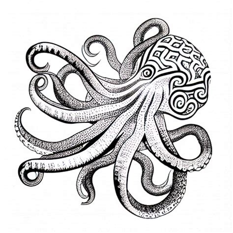 Tribal Octopus Tattoo Idea Blackink Ai