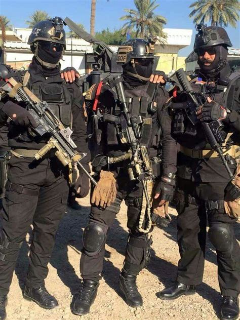 Iraqi Special Operations Forces Soldiers Isof Mosul Iraqi Army