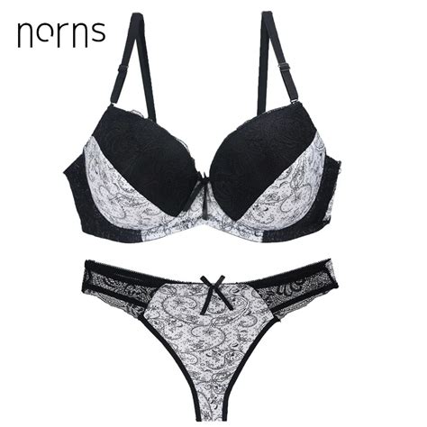 Norns Sexy Lace Bra Set For Women Push Up Bra Breathable Lingerie Top Quality Thin Underwear