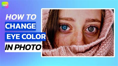 How To Change Eye Color In Photo Youtube