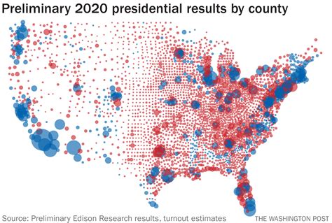 2020 Electoral Map By County