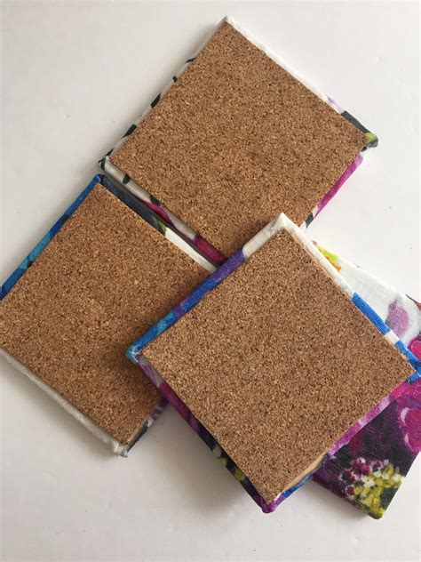 Diy Fabric Tile Coasters Effortless Style Blog