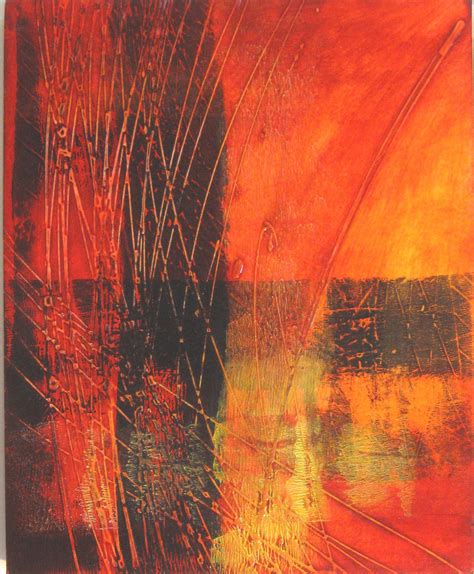 Acrylic 11x14 Fire By A R Marshall Abstract Artwork Abstract Painting