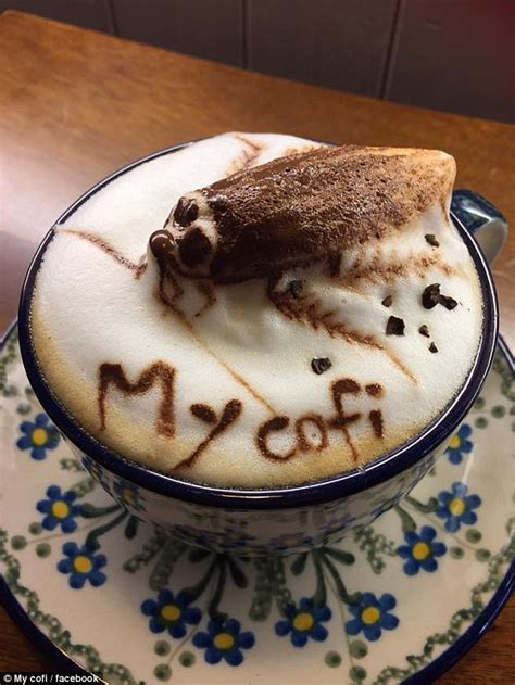 Taiwanese My Cofi Cafe Creates 3d Latte Art Daily Mail Online