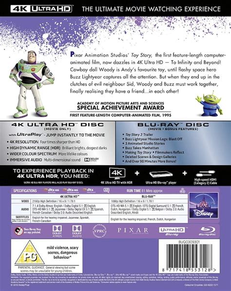 Toy Story 4k Ultra Hd Blu Ray Import Cdon