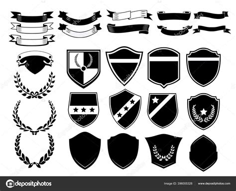 Set Vector Shields Badges Stock Vector Image By ©captainvector 396005328