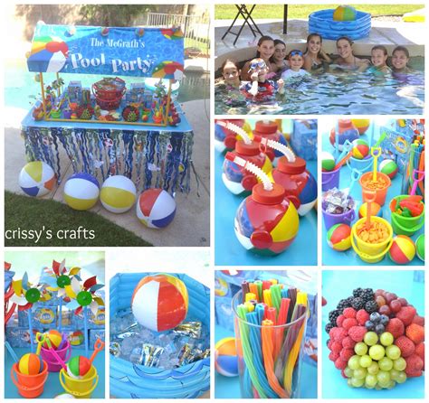 Crissys Crafts Pool Party Summer 2014
