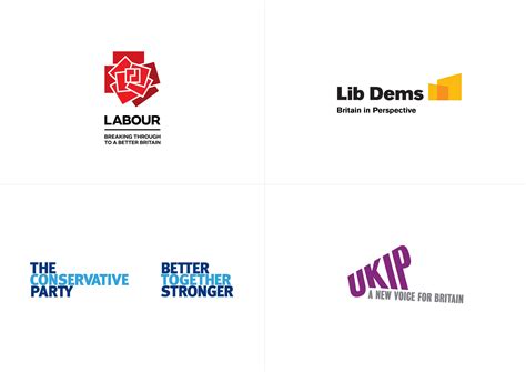 A New Look At The Uk Political Party Logos Print Magazine