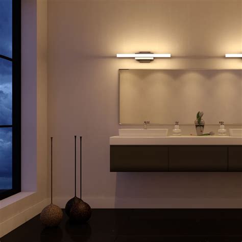These caged vanity lights are perfectly suited to themes ranging from modern industrial to. Procyon VMW11000AL 23" LED Bathroom Light, Vanity Light ...