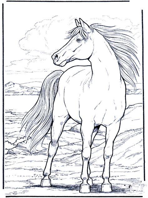 In case you don\'t find what you are looking for, use the top search bar to search again! Realistic horse coloring pages to download and print for free