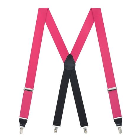 Suspenderstore Suspender Store 54 In Dark Pink Grosgrain Clip