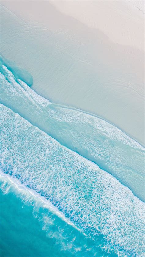 Download 1080x1920 Wallpaper Beach Aerial View Soft Stock Samsung