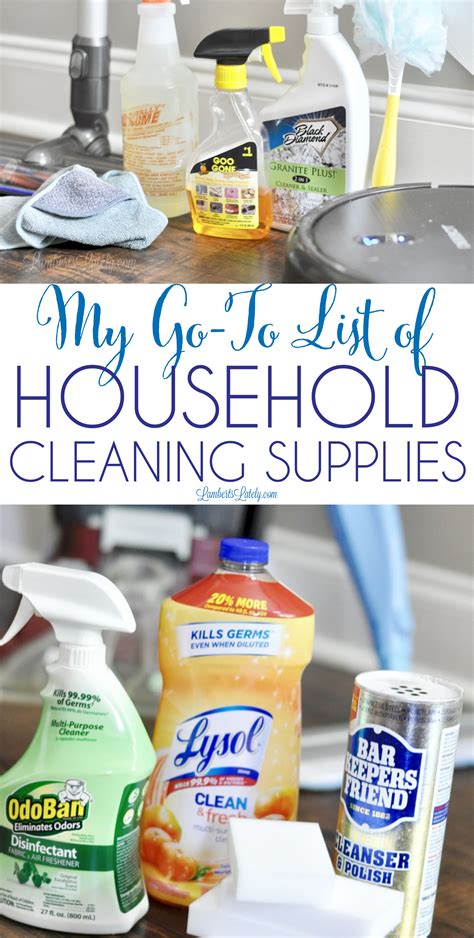 My Best House Cleaning Supplies List Lamberts Lately Cleaning