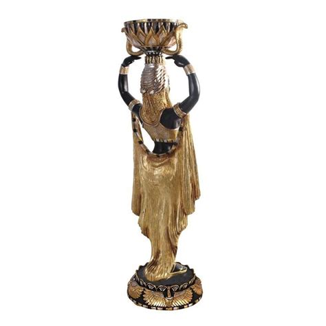 design toscano cleopatra s egyptian nubian maiden with urn grande scale statuedefault title