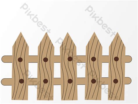 Drawing Wooden Fence Elements Png Images Ai Free Download Pikbest