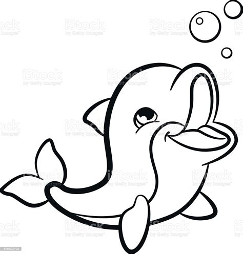 Coloring Pages Marine Wild Animals Little Cute Baby