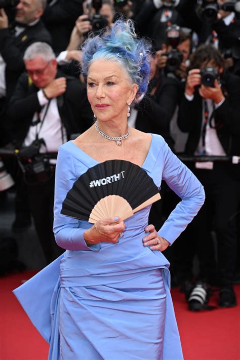 2023 Cannes Film Festival Helen Mirren In Del Core At The Jeanne Du