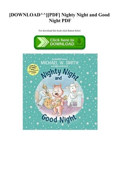 Download Pdf Nighty Night And Good Night Pdf