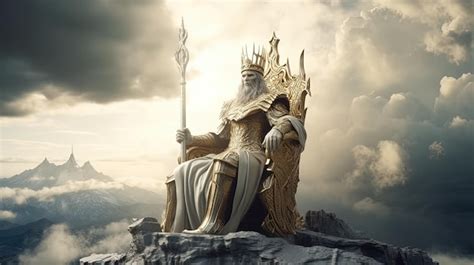 Premium Ai Image Portrait Of Zeus Or A Hellenic God With His Crown