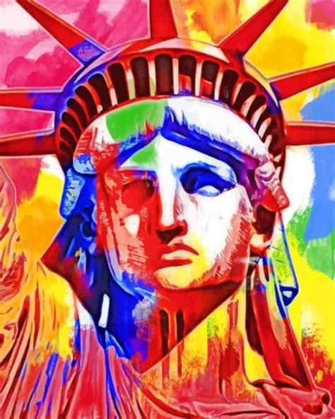 Statue Of Liberty Pop Art Paint By Numbers Modern Paint By Numbers