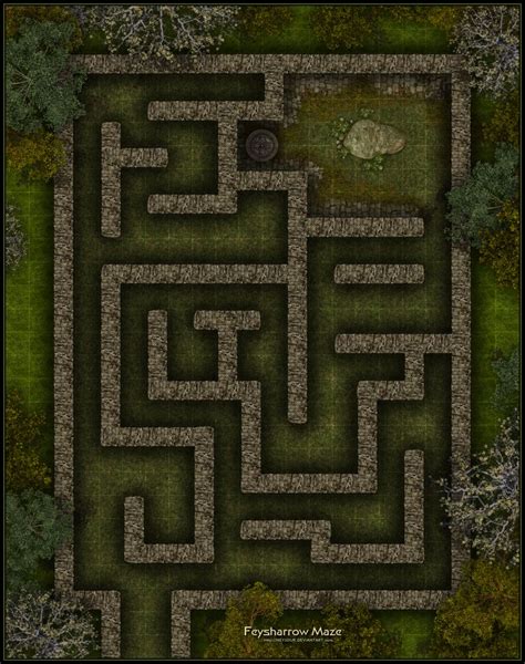 Feysharrow Maze D D Maps Fantasy Map Fantasy World Map