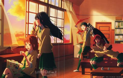 Wallpaper Anime Girls Love Lab Maki Natsuo Stage Screenshot