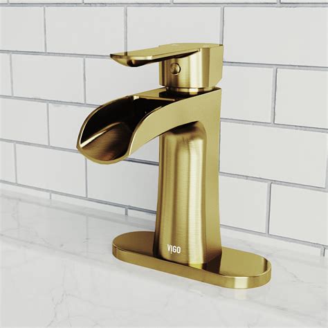 Black And Brushed Gold Bathroom Faucet Best Home Design