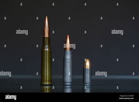 Left To Right 762x54 762x39 9mm Stock Photo Alamy