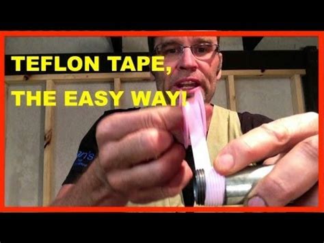 Start wrapping the tape around the pipe, going in the. How to Use TEFLON TAPE. How to Apply PTFE TAPE. TO EASY ...