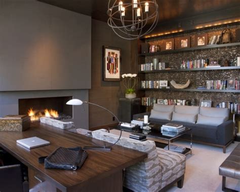 33 Stylish And Dramatic Masculine Home Office Design Ideas