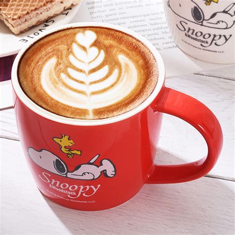 Snoopy Big Ear Ceramic Mug Cute Cartoon Style Coffee Milk Tea Water Cup